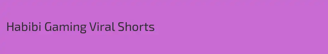 Habibi Gaming Viral Shorts
